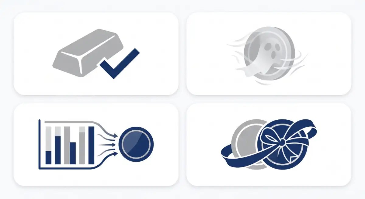Four types of tokenized silver: fully backed, synthetic, ETF-based, and wrapped tokens